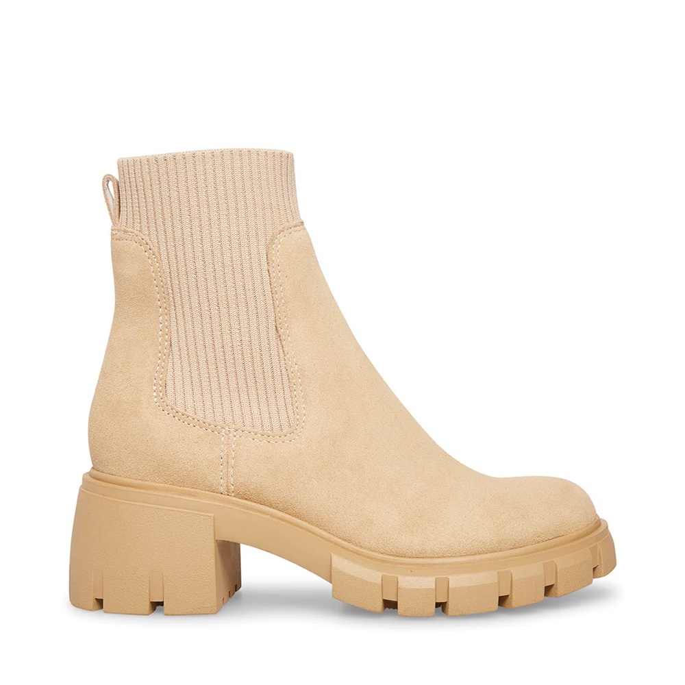 Steve Madden Suede Boots in Sand